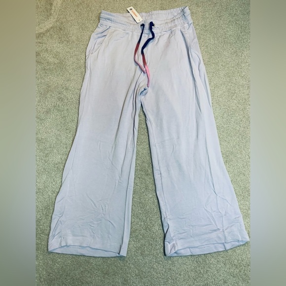 NWT Sundry Crop Flare Lounge Sweatpant Women Lavender Size Medium - Picture 2 of 8